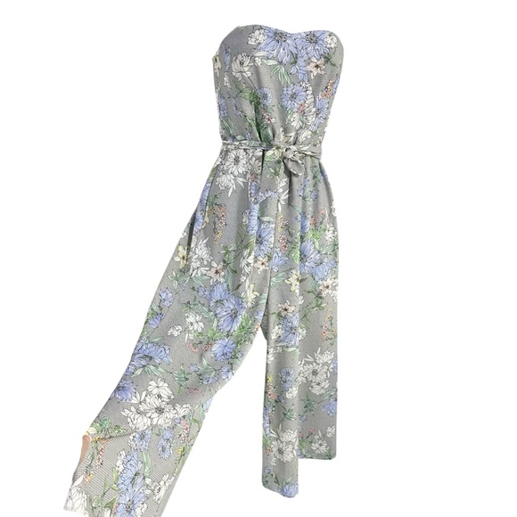 H&M Pants - H&M Floral Strapless Jumpsuit - 8